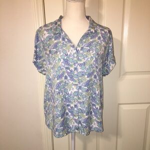 Lucky Brand Floral Button Down Top